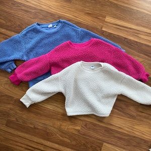 3 GAP kids fleece sweaters